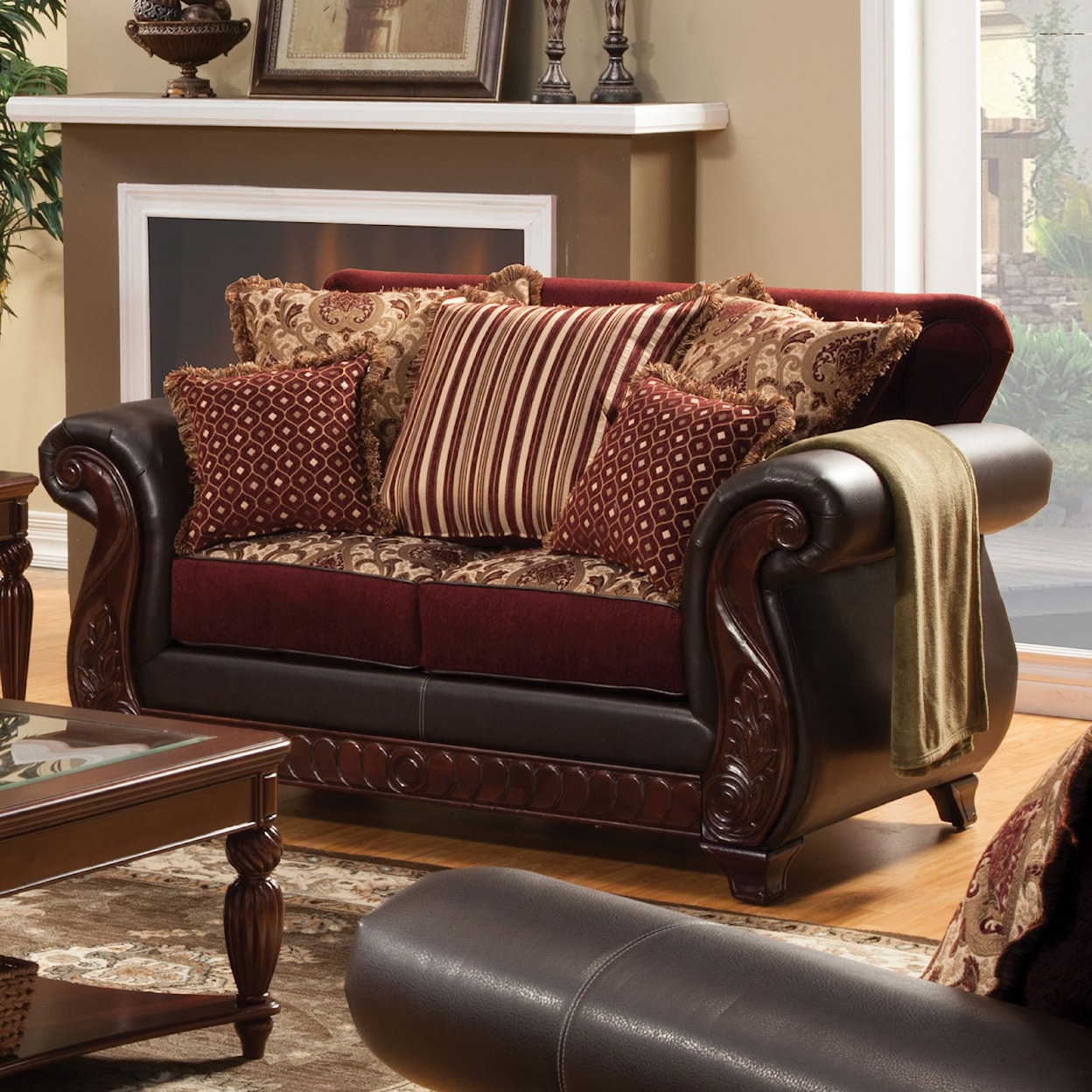 Furniture of America Franklin Love Seat