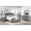 Furniture of America Zohar California King Bed Gray