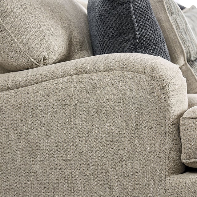 Furniture of America Salisbury Accent Chair with Round Bun Legs