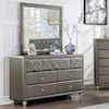 Furniture of America Xandria 7-Drawer Dresser with Diamond Tufting