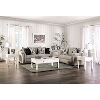 Transitional Belsize 2-Piece Living Room Set with Sofa and Loveseat