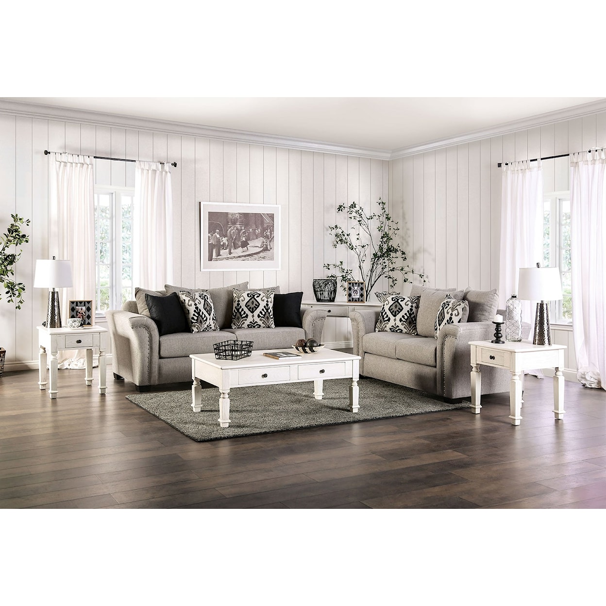 Furniture of America - FOA Belsize 2-Piece Living Room Set
