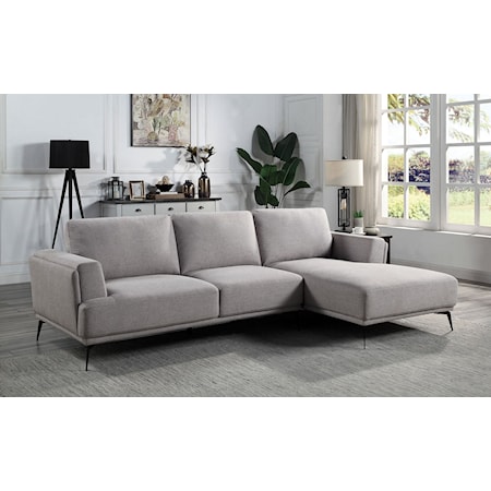 L-shaped Sectional, Gray