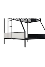 Furniture of America - FOA Molton Contemporary Twin over Full Metal Bunk Bed with Ladder