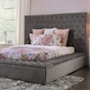 Furniture of America Golati Upholstered King Platform Bed