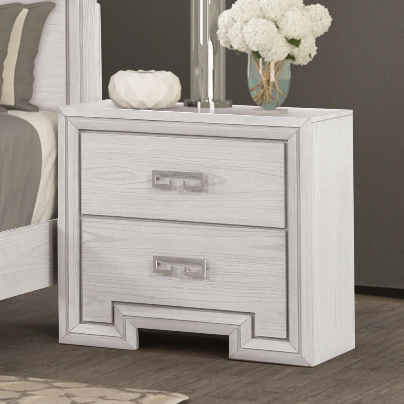 Furniture of America Basilone 2-Drawer Nightstand