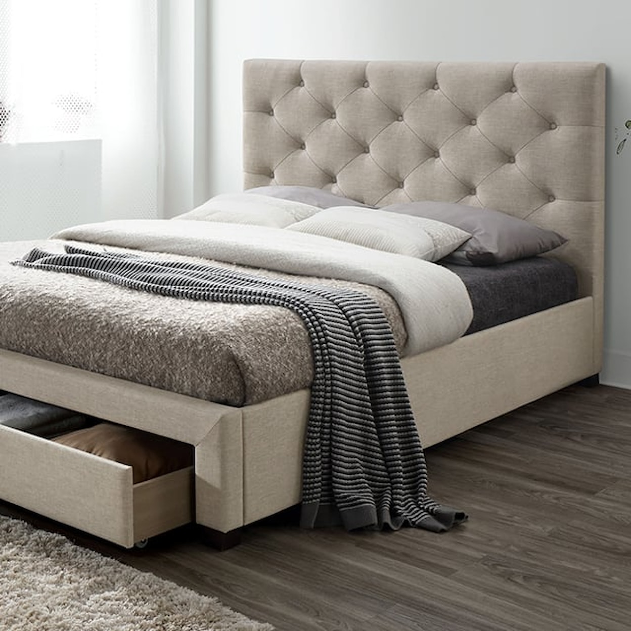 Furniture of America Sybella King Storage Bed