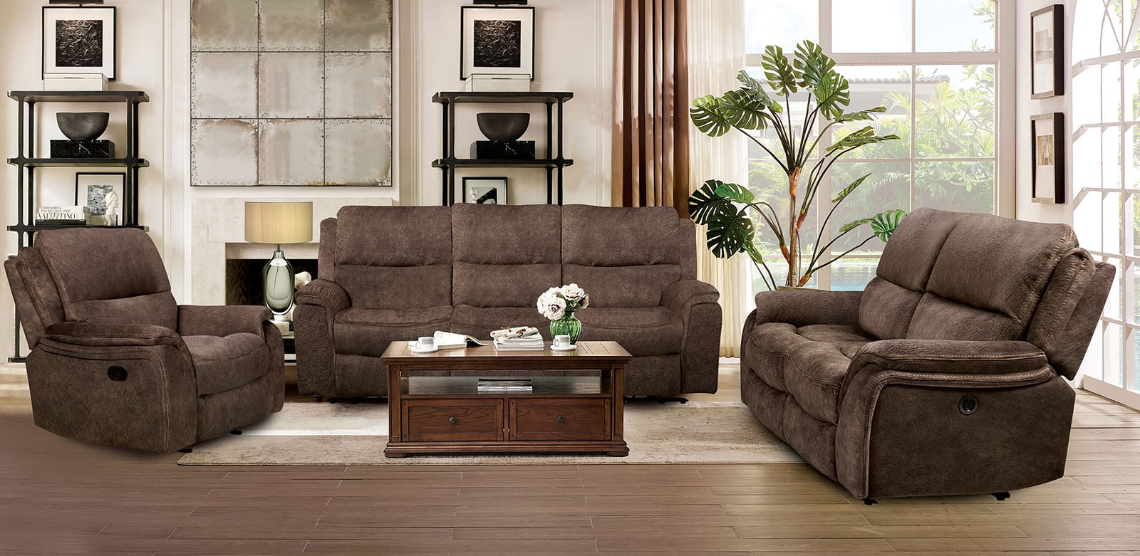 Manual Reclining Loveseat