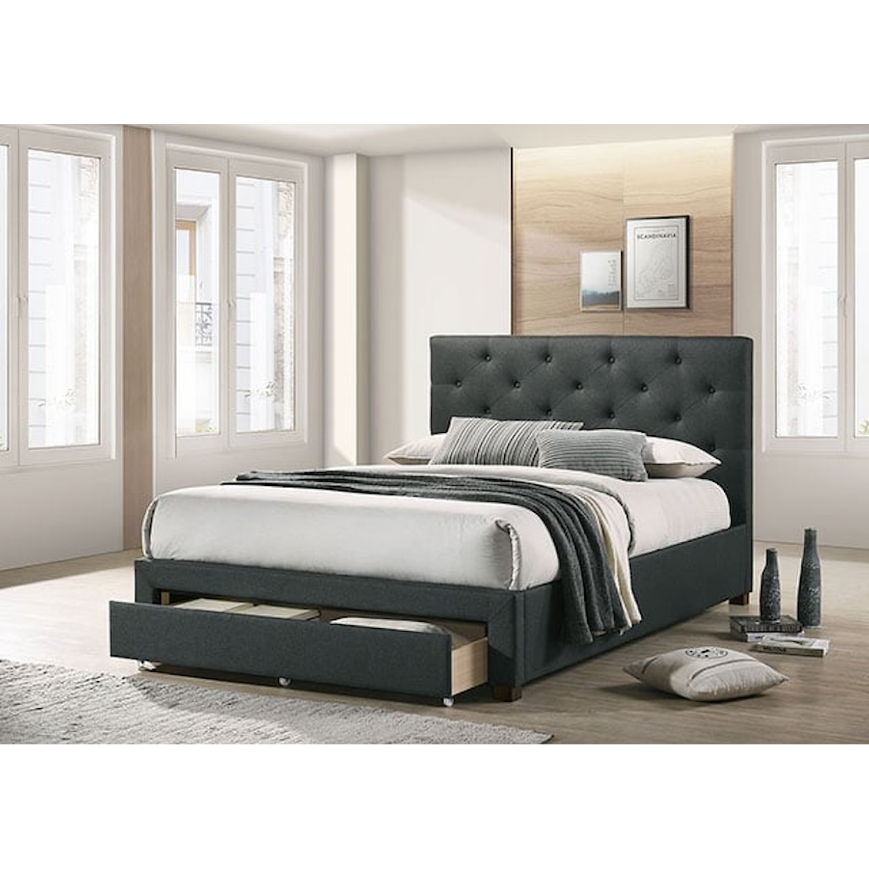 Furniture of America - FOA Sybella Youth Twin Storage Bed