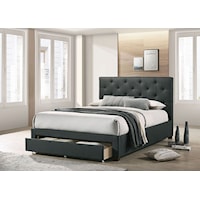 Contemporary Youth Twin Storage Bed