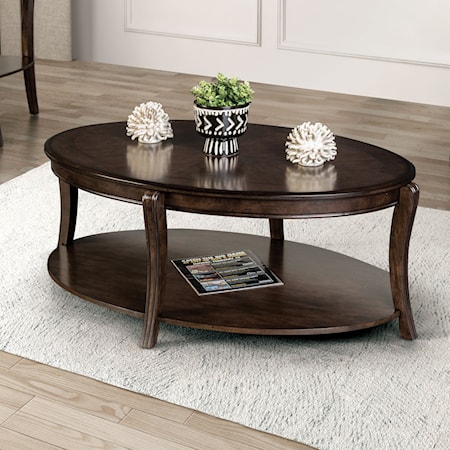 Coffee Table with1-Lower Shelf