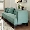 Furniture of America - FOA Sofia Loveseat with Exposed Wooden Legs