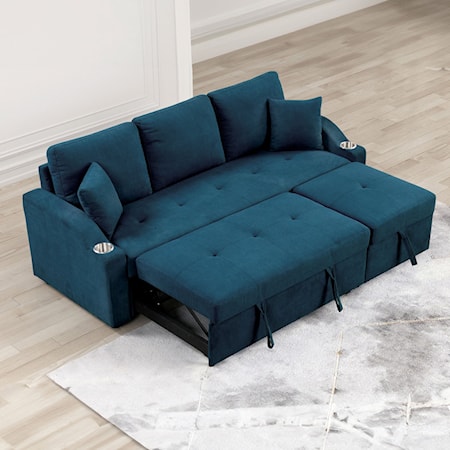 Sleeper Sofa with Cupholders