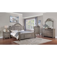 Traditional 5-Piece Queen Bedroom Set with Chest of Drawers