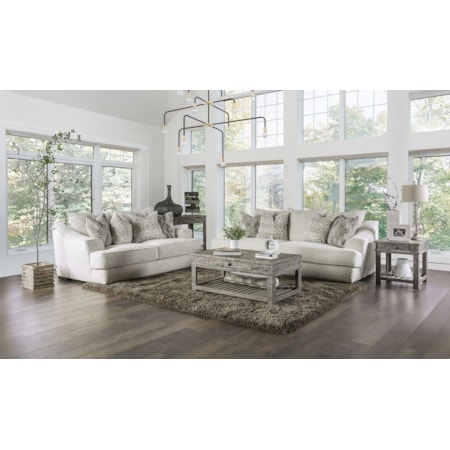 Sofa and Loveseat Set