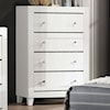 Furniture of America Magdeburg White 4-Drawer Bedroom Chest