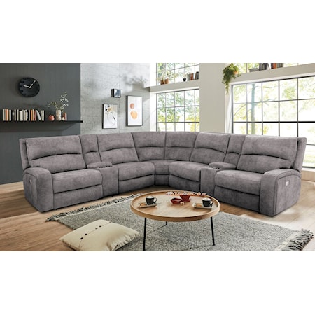 6-Piece Power Reclining Sectional Sofa