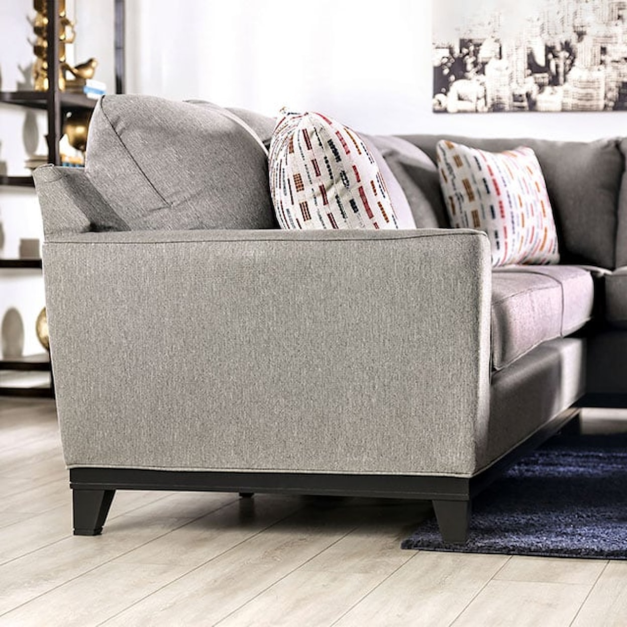 Furniture of America - FOA Lantwit Sectional Sofa