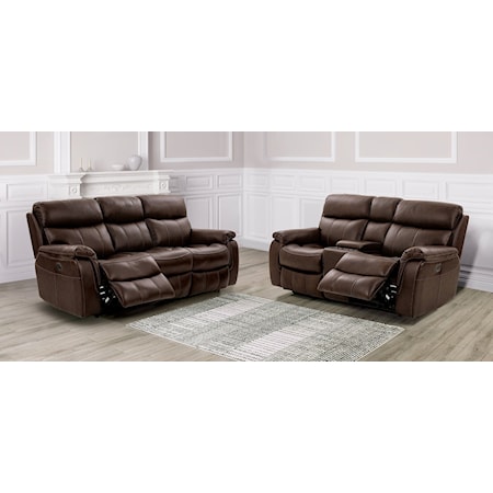 2-Piece Power Reclining Living Room Set