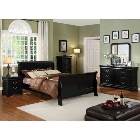 Queen Sleigh Bed