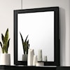 Furniture of America - FOA Magdeburg Dresser Mirror with Black Trim