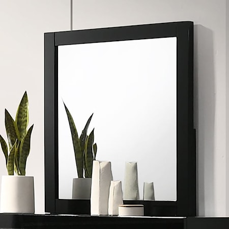 Dresser Mirror with Black Trim