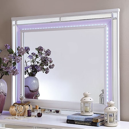Dresser Mirror with LED Lighting Trim