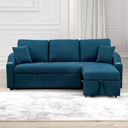 Sleeper Sofa with Cupholders