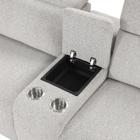 Power Sectional with Adjustable Headrest