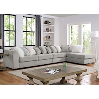 Sectional Sofa and Armless Chair Set