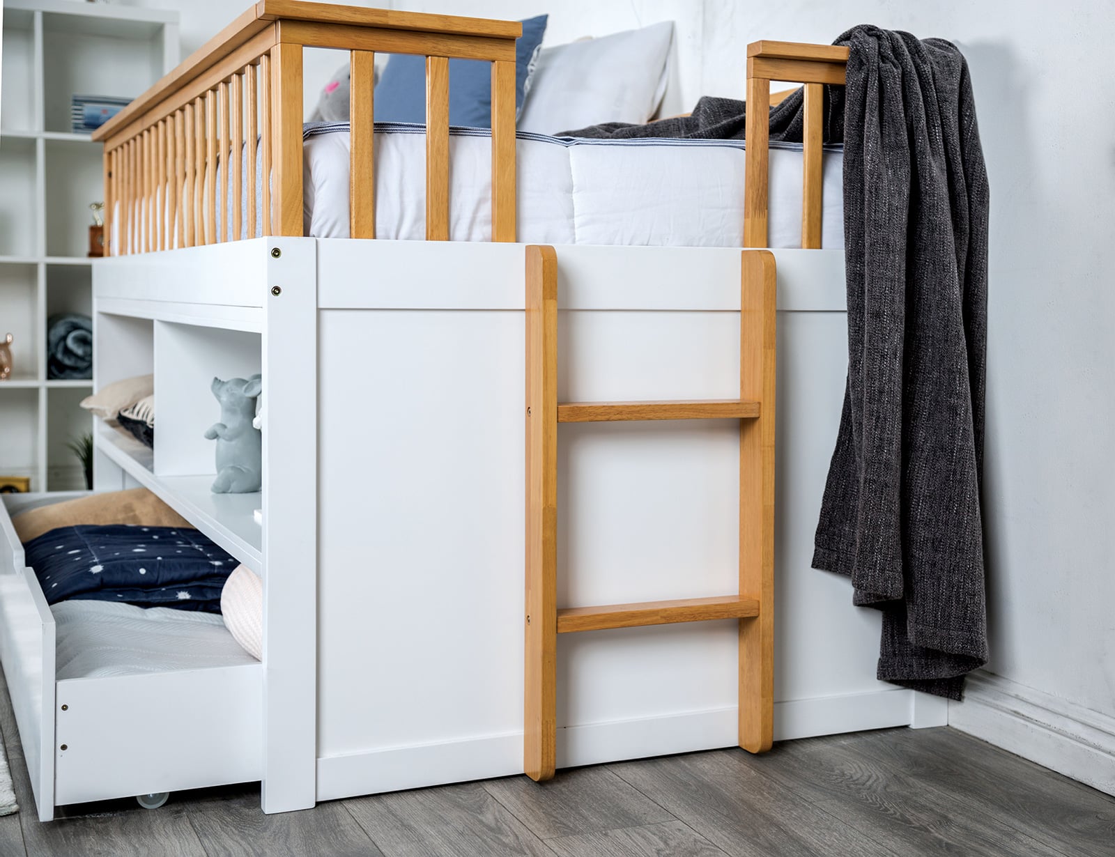 Twin Captain Bed with Trundle