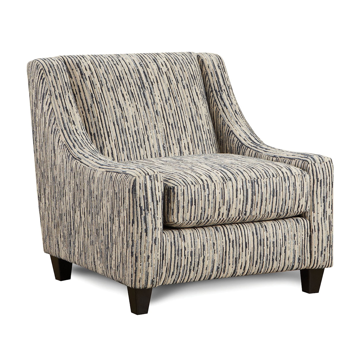 Furniture of America - FOA Eastleigh Accent Chair, Striped