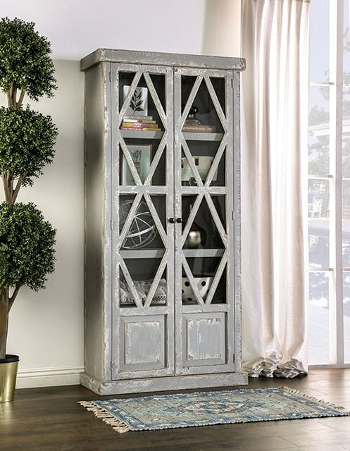Furniture of America Zenia Storage Curio