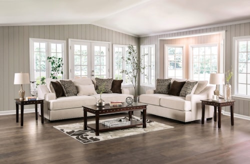 Transitional 2-Piece Living Room Set