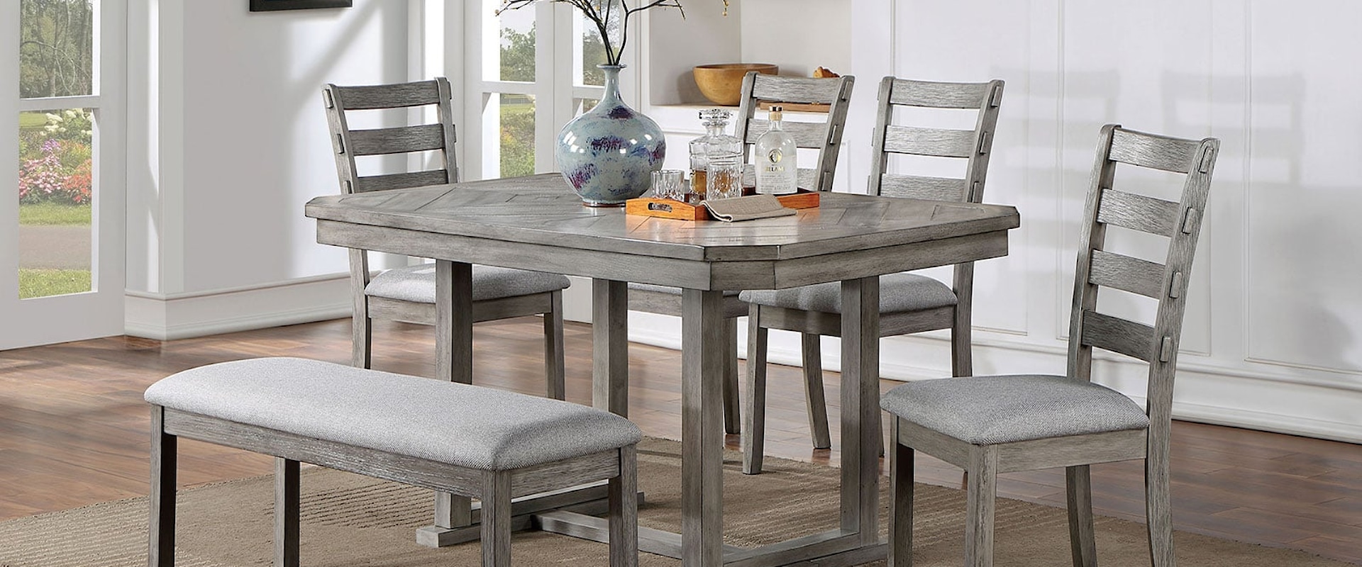 Tiki Grey 6 Pc. Dining Set