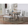 Furniture of America LAQUILA Dining Table, Gray