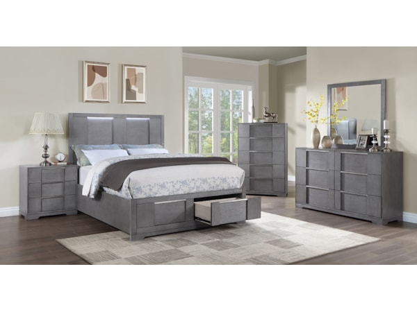 5 Pc. Queen Bedroom Set W/ Chest