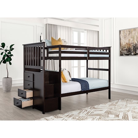 Twin over Twin Bunk Bed