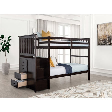 Twin over Twin Bunk Bed
