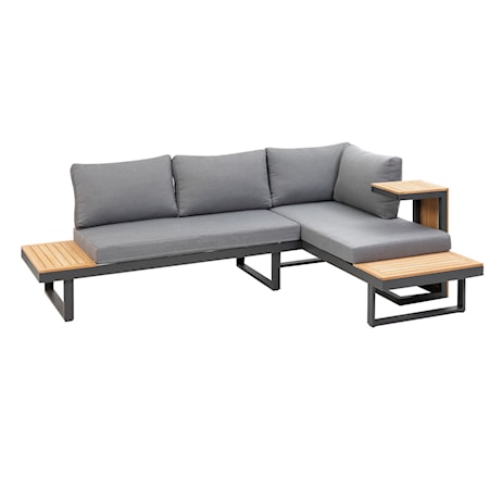 Modular Sectional with Attached Tables