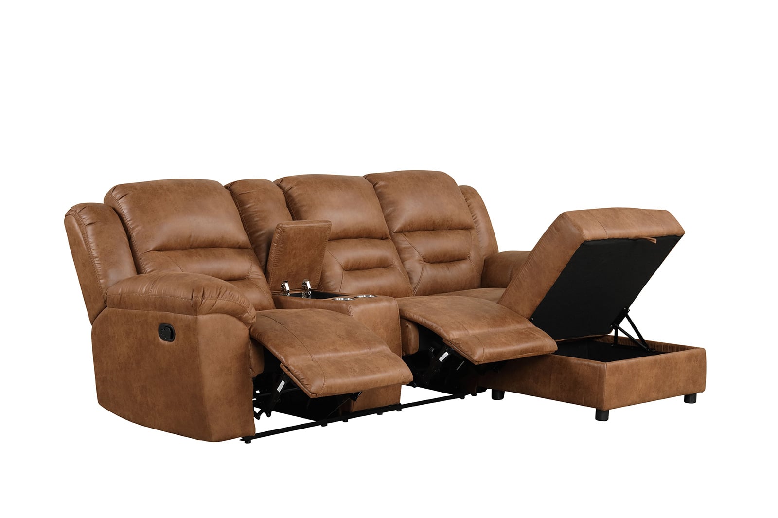 Manual Reclining Sectional Sofa