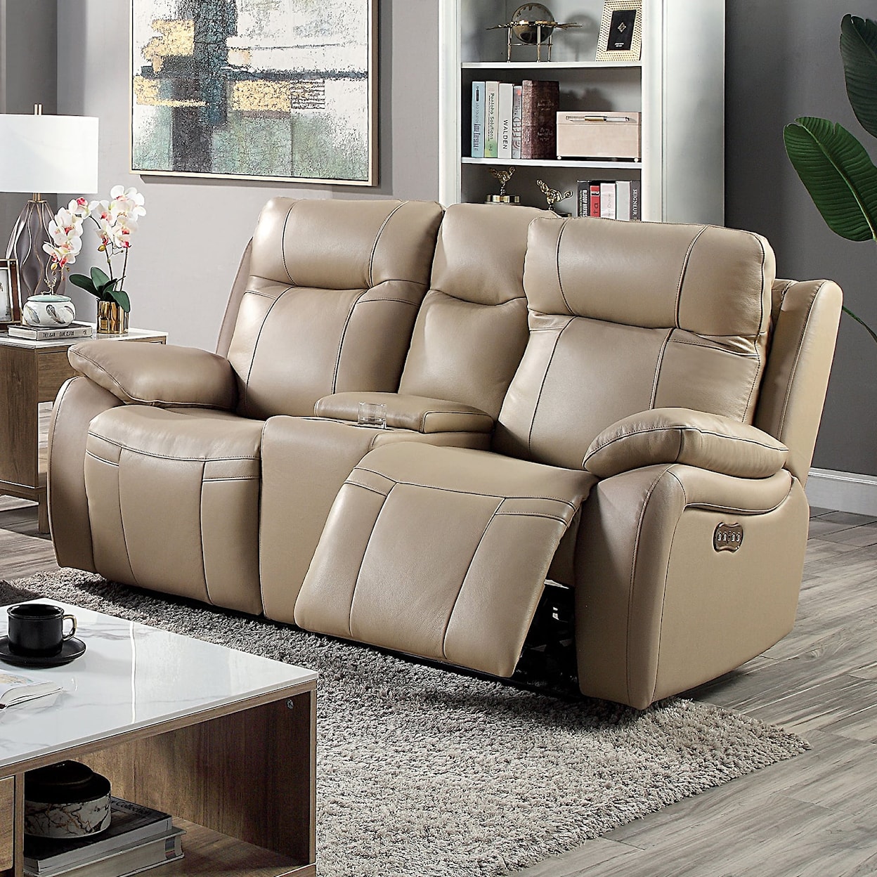 Furniture of America - FOA GASPE Power Loveseat