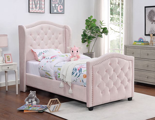 Furniture of America - FOA Kerran Upholstered Youth Twin Bed 