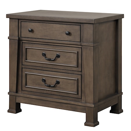 3-Drawer Nightstand