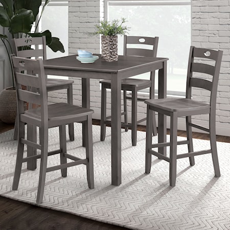 5-Piece Counter Height Table Set