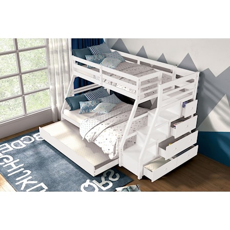 Twin over Full Bunk Bed with Trundle