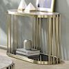 Furniture of America - FOA Ofelia Console Table with Faux Marble Top