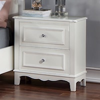 Transitional Cadence 2-Drawer Nightstand