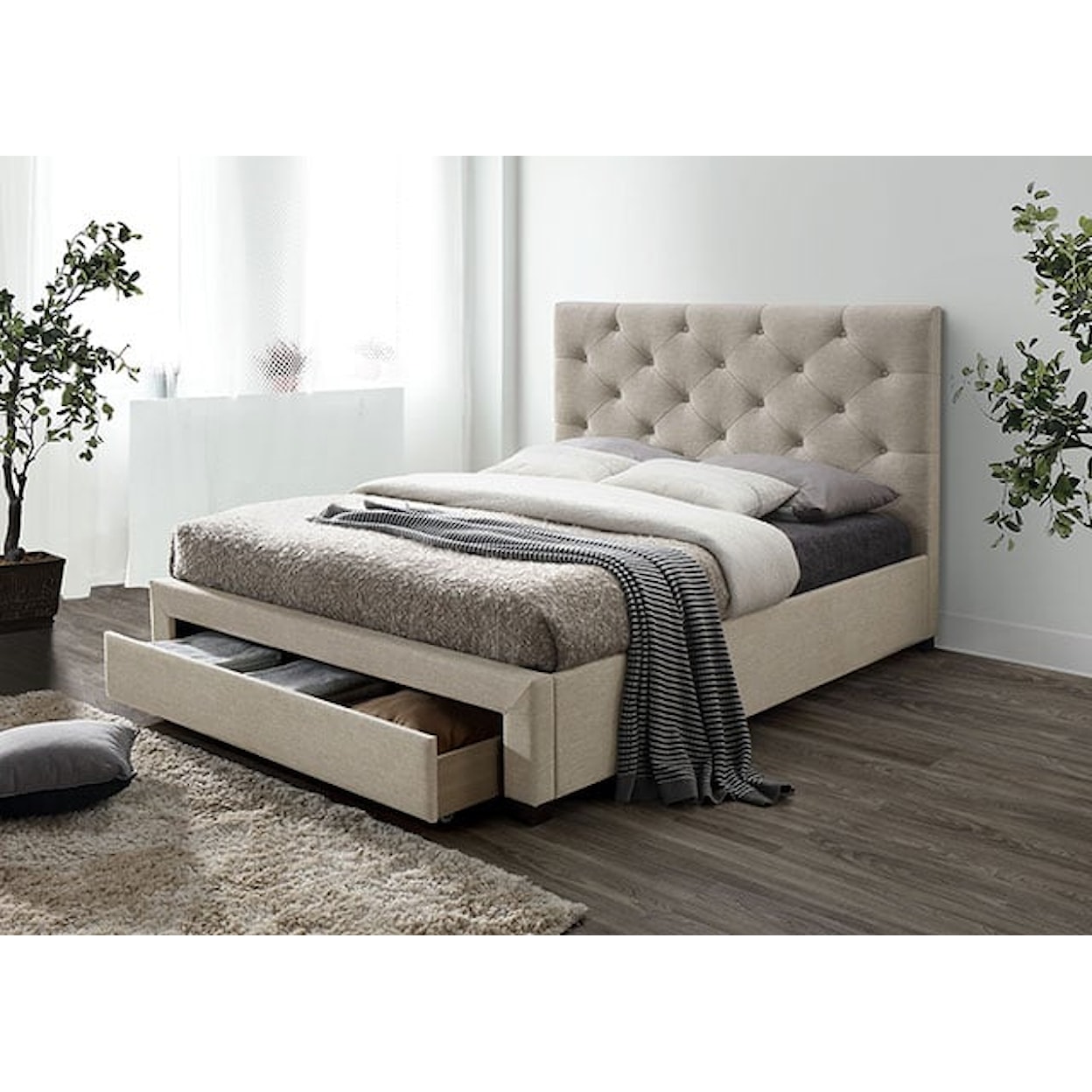 Furniture of America Sybella Queen Storage Bed