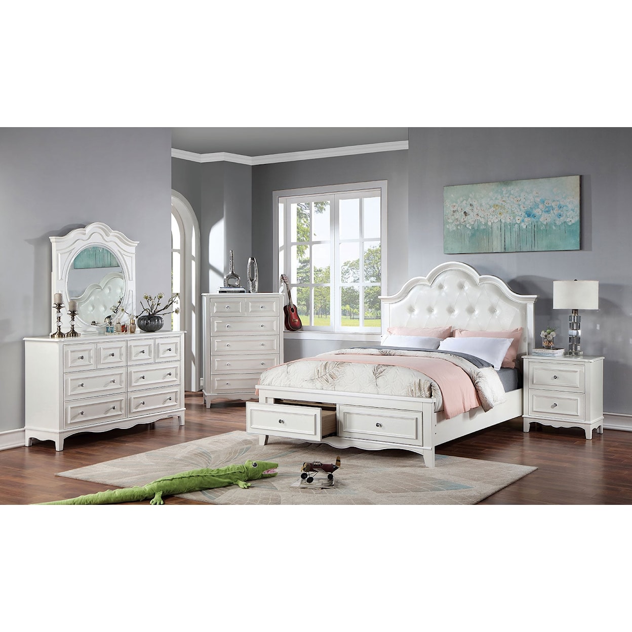 Furniture of America CADENCE 5-Piece Queen Bedroom Set